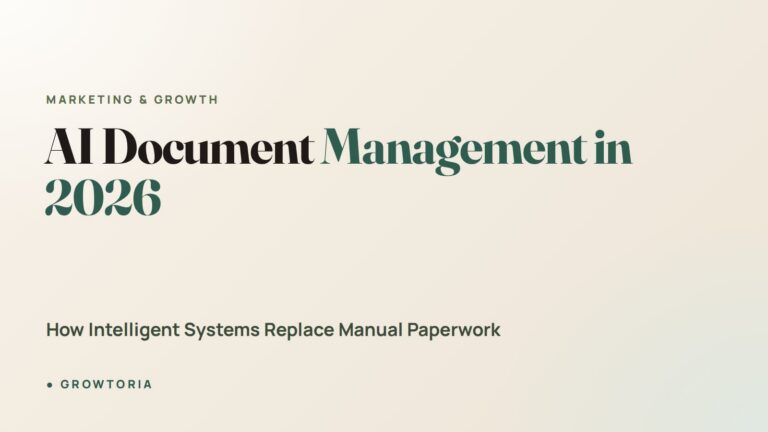 AI Document Management in 2026: How Intelligent Systems Replace Manual Paperwork