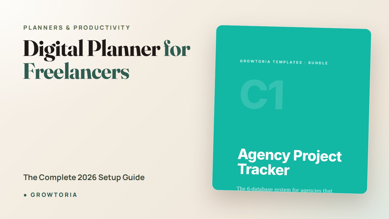 Digital Planner for Freelancers: The Complete 2026 Setup Guide