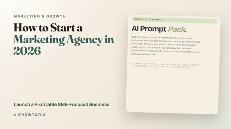 How to Start a Marketing Agency in 2026: Launch a Profitable SMB-Focused Business