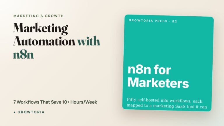 Marketing Automation with n8n: 7 Workflows That Save 10+ Hours/Week