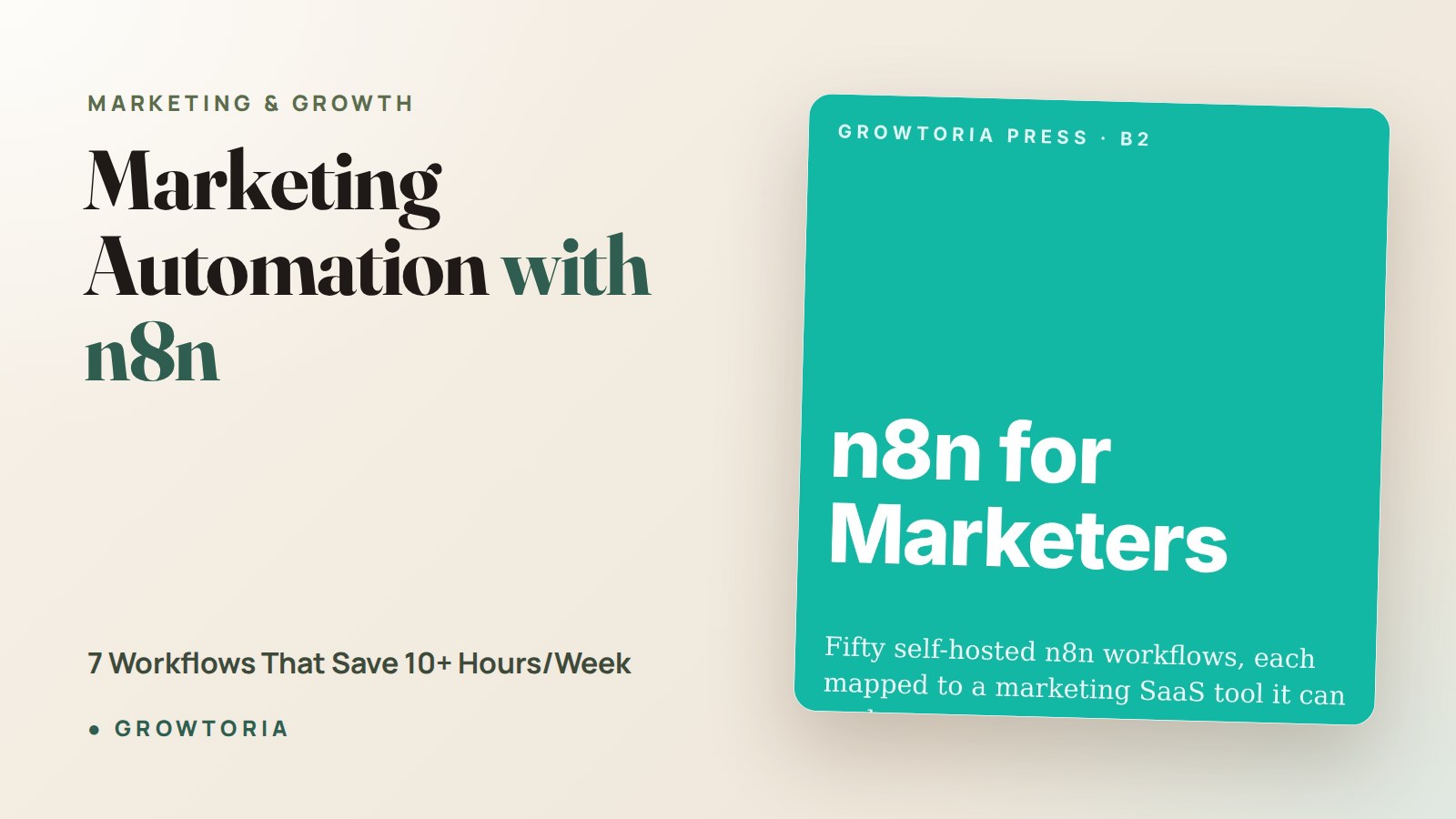 Marketing Automation with n8n: 7 Workflows That Save 10+ Hours/Week