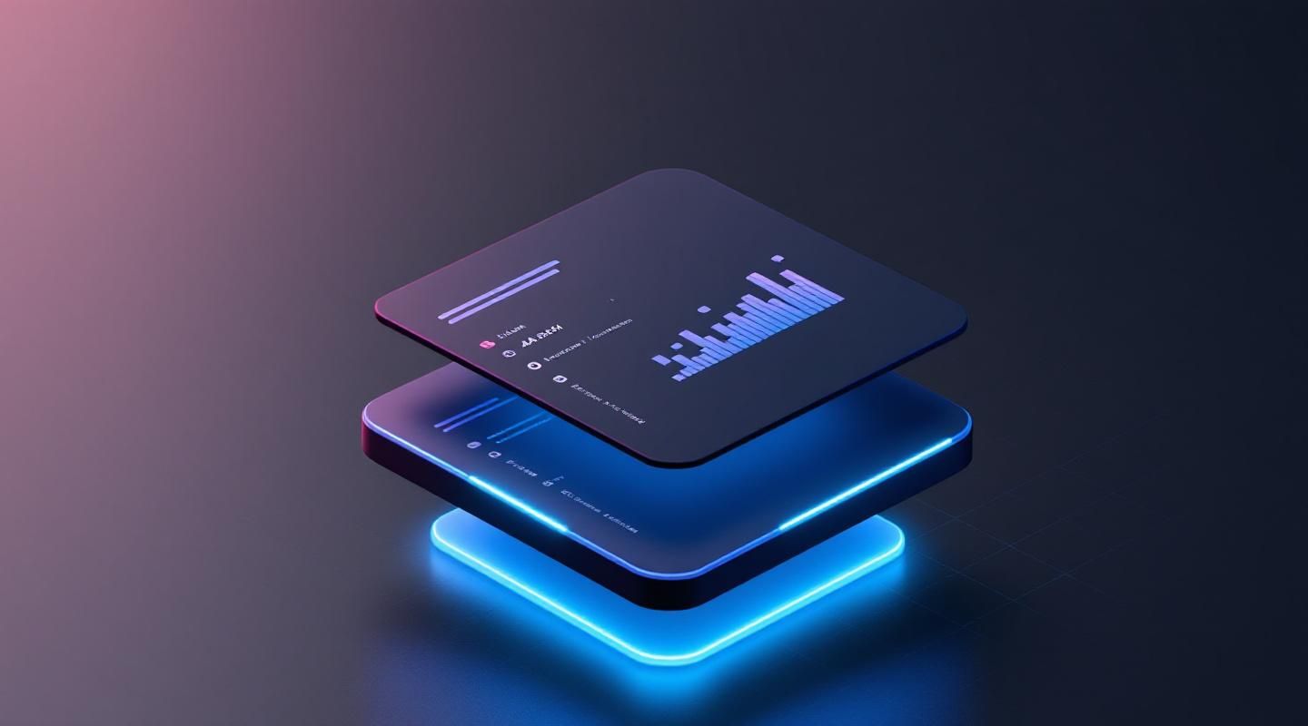 Founder OS — isometric workspace mockup