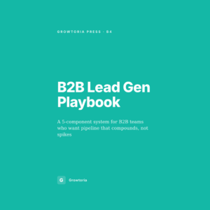 B2B Lead Gen Playbook — cover
