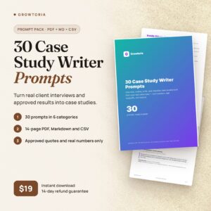 30 Case Study Writer Prompts