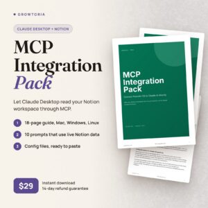MCP Integration Pack — Wire your AI assistant directly into Notion, Linear, Stripe and Gmail