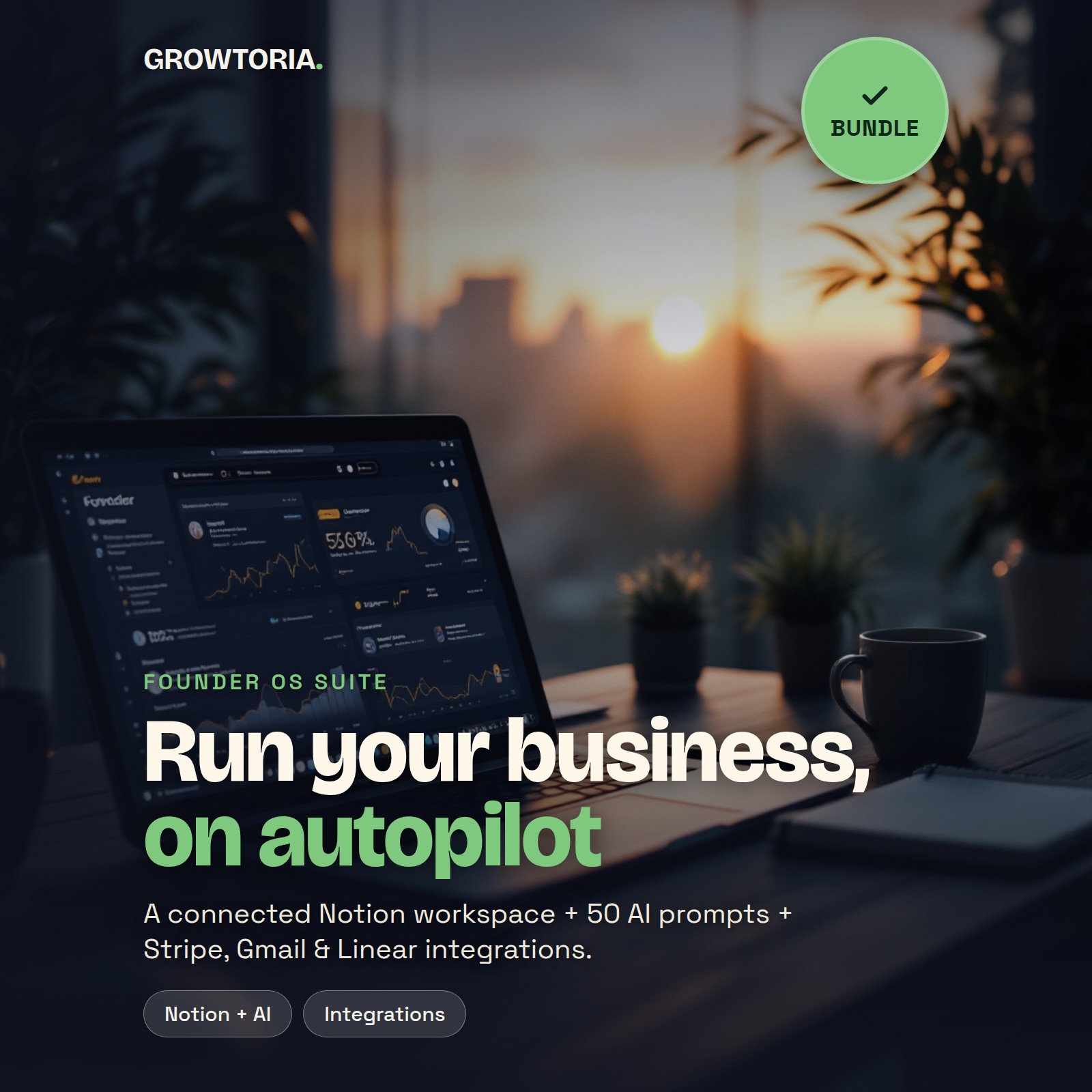 Notion Ai Bundle For Founders - Founder OS Suite