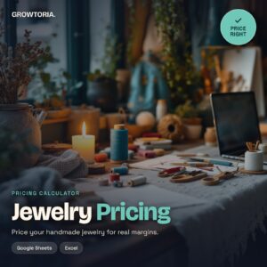 Jewelry Pricing Calculator | Spreadsheet for Makers (Google Sheets, Excel)
