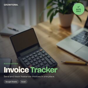 Freelancer Invoice Tracker | Fillable Template, Spreadsheet (Google Sheets, Excel)