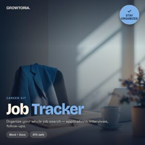 Job Application Tracker | Google Sheets Job Search Organizer | Interview & Career Planner Spreadsheet