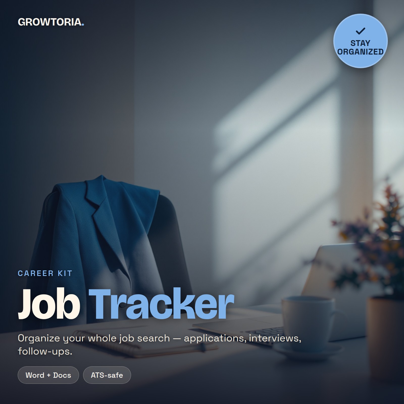 Job Application Tracker | Google Sheets Job Search Organizer | Interview & Career Planner Spreadsheet
