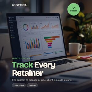 Project Management Tracker  Notion Template  Google Sheets Hybrid  For Consultants & Agencies Running Retainers