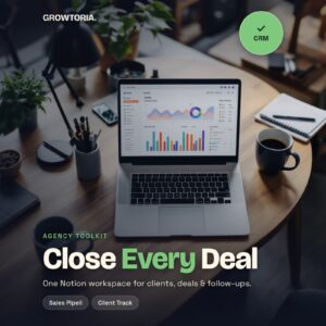 Notion CRM Template  Client Tracker & Sales Pipeline Dashboard  For Founders Agencies Freelancers