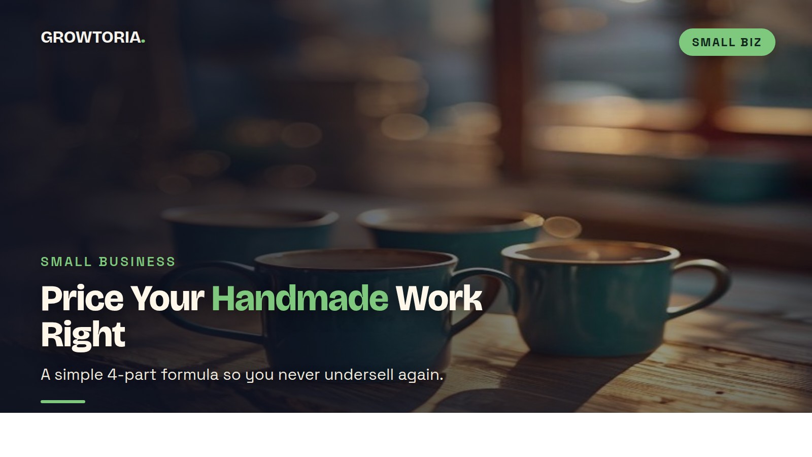 how to price handmade products