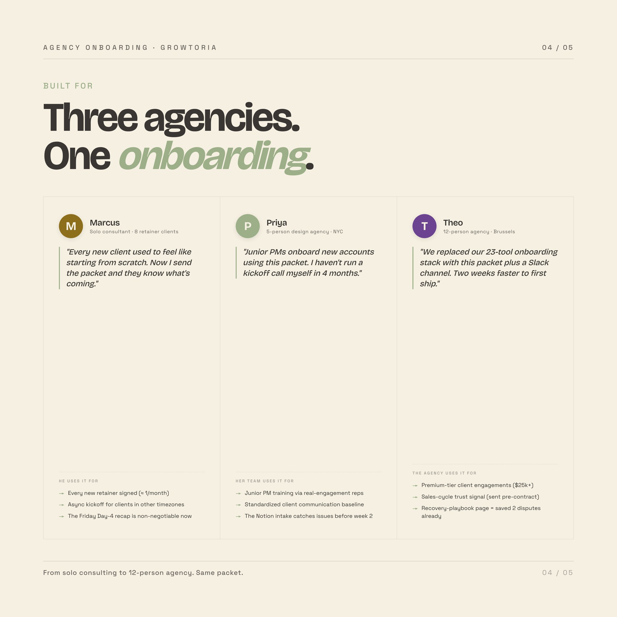 agency client onboarding kit — detail 4