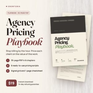 Agency Pricing Playbook | Value-Based Pricing Guide for Consultants (PDF)
