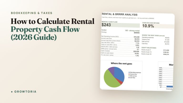 How to Calculate Rental Property Cash Flow (2026 Guide)