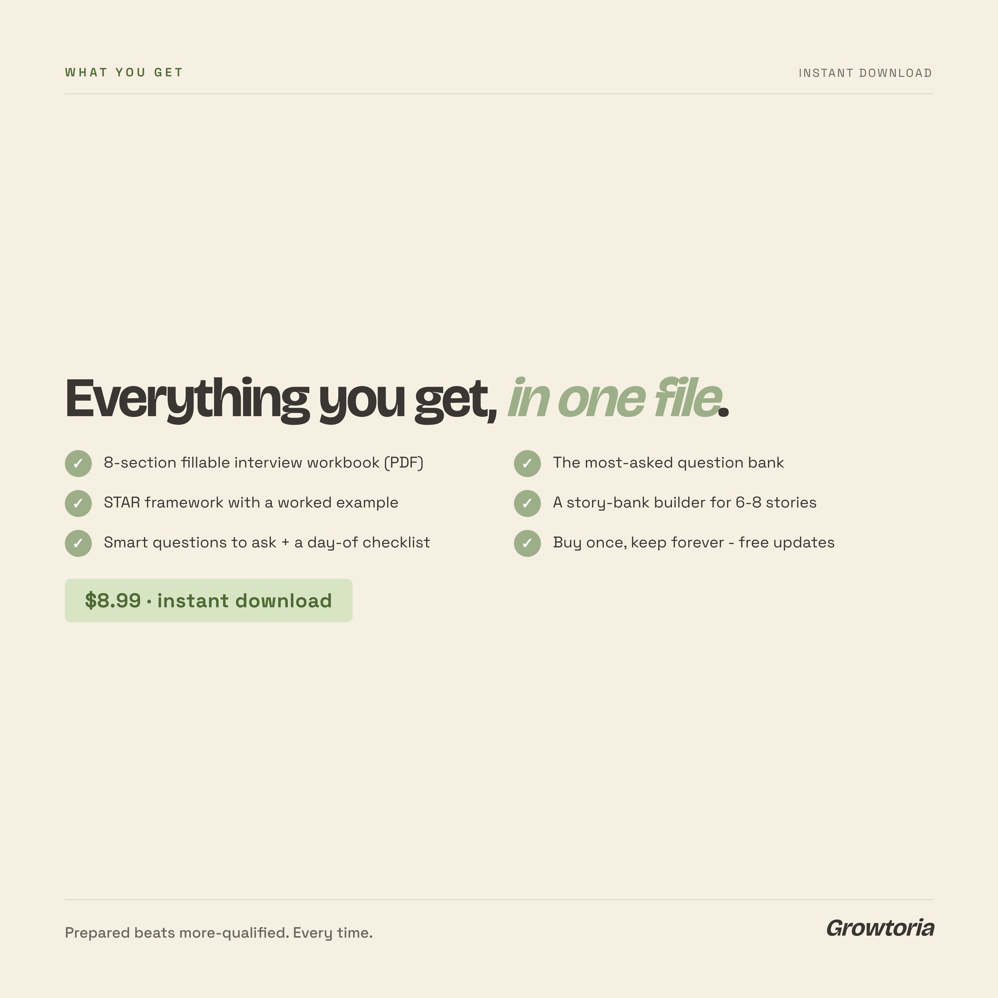 interview prep workbook — detail 5