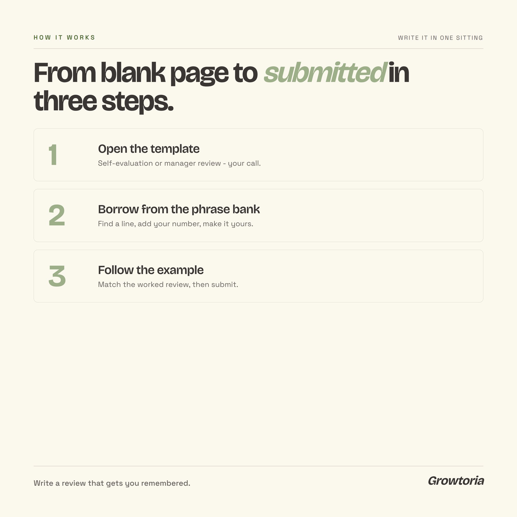 performance review template — detail 4