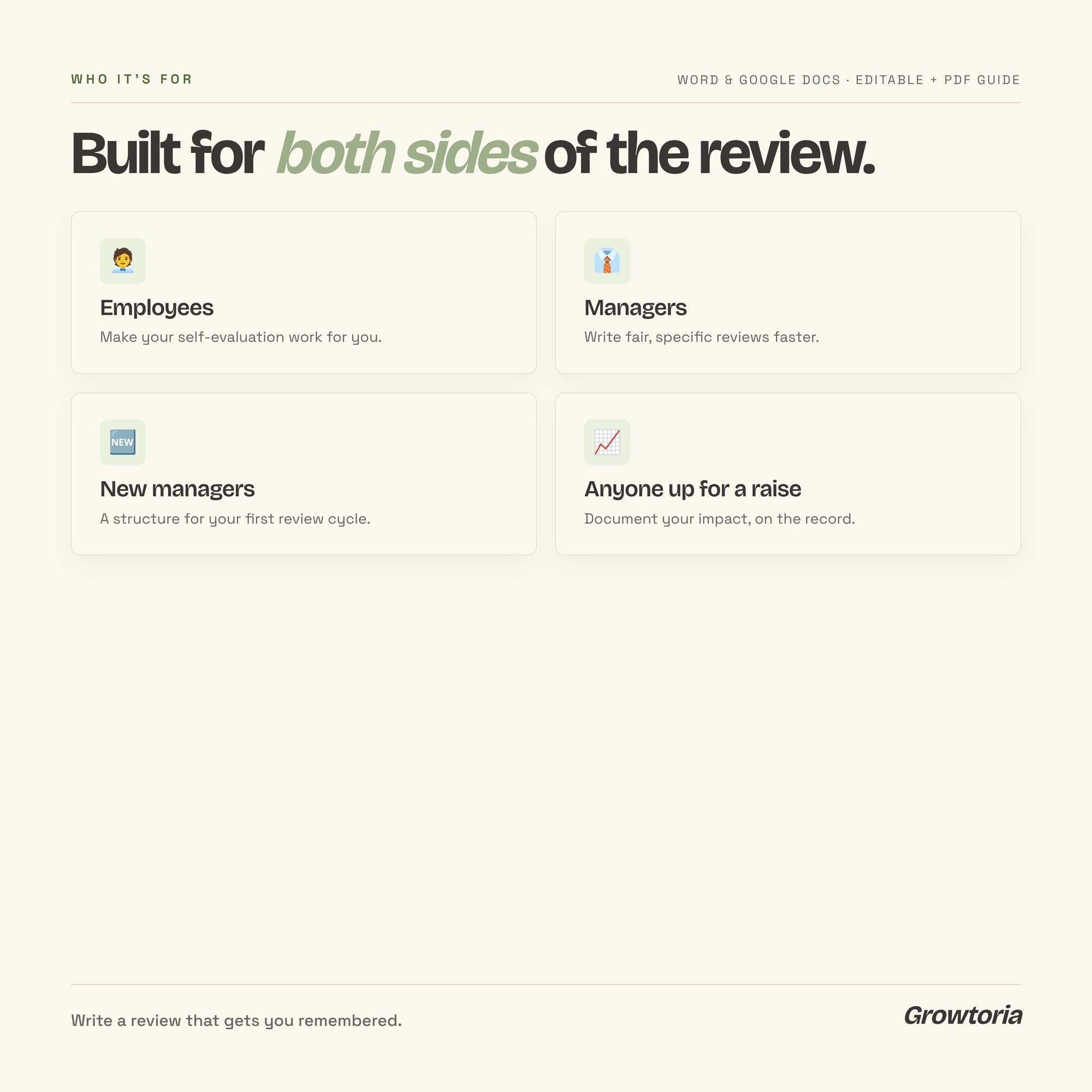 performance review template — detail 6