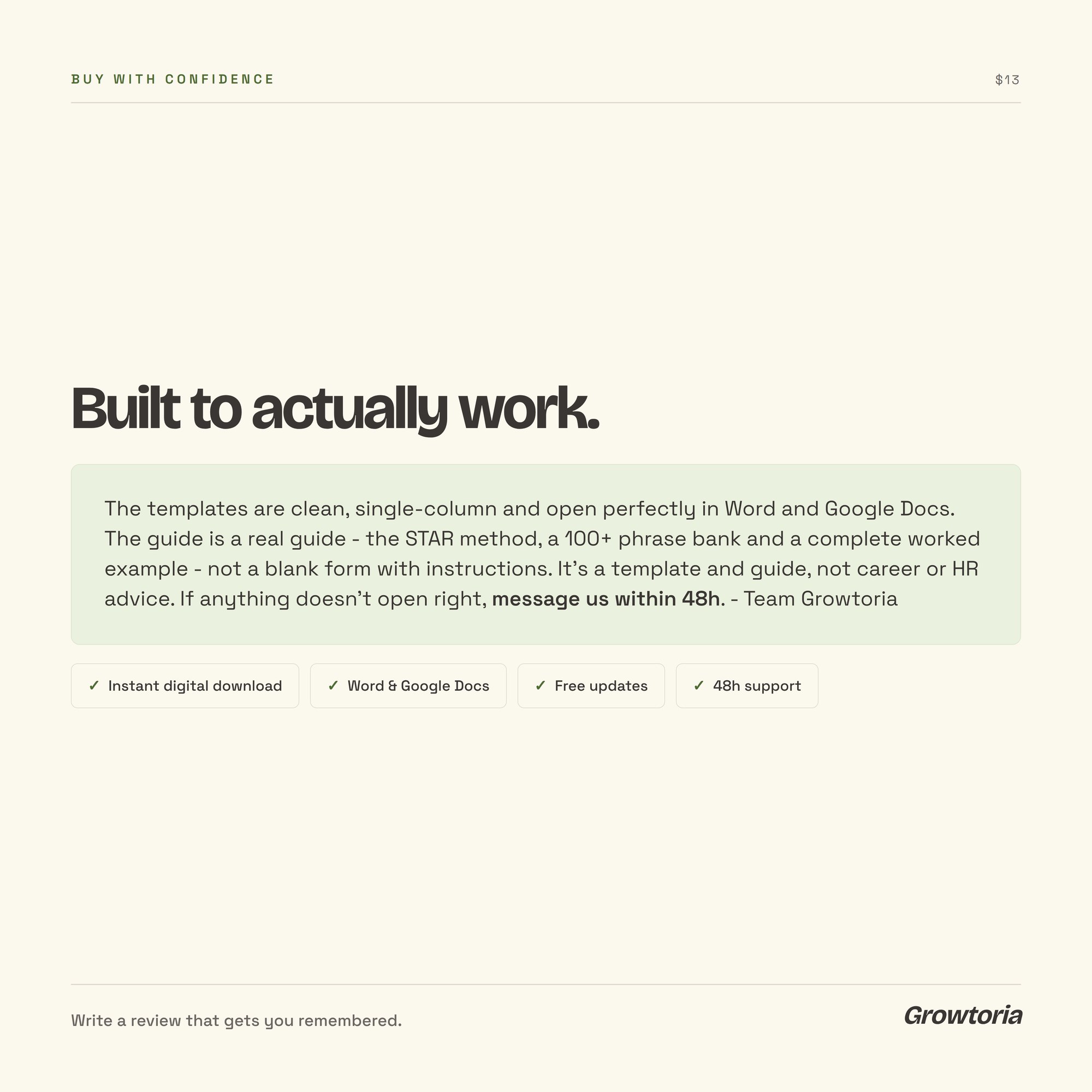 performance review template — detail 10