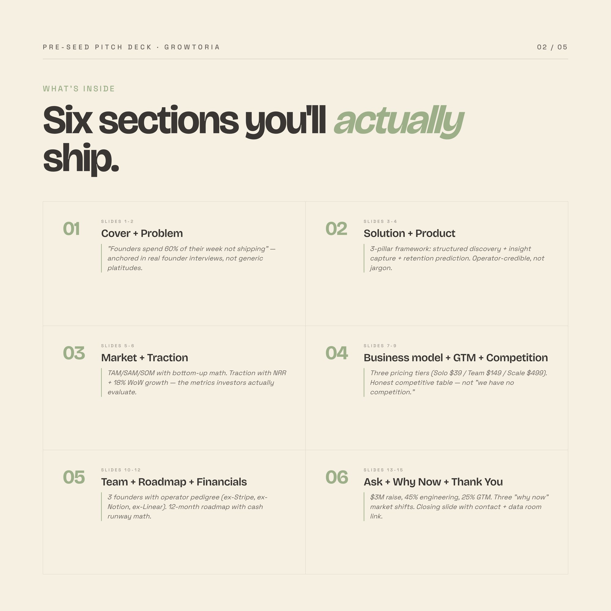 pre-seed pitch deck — detail 3