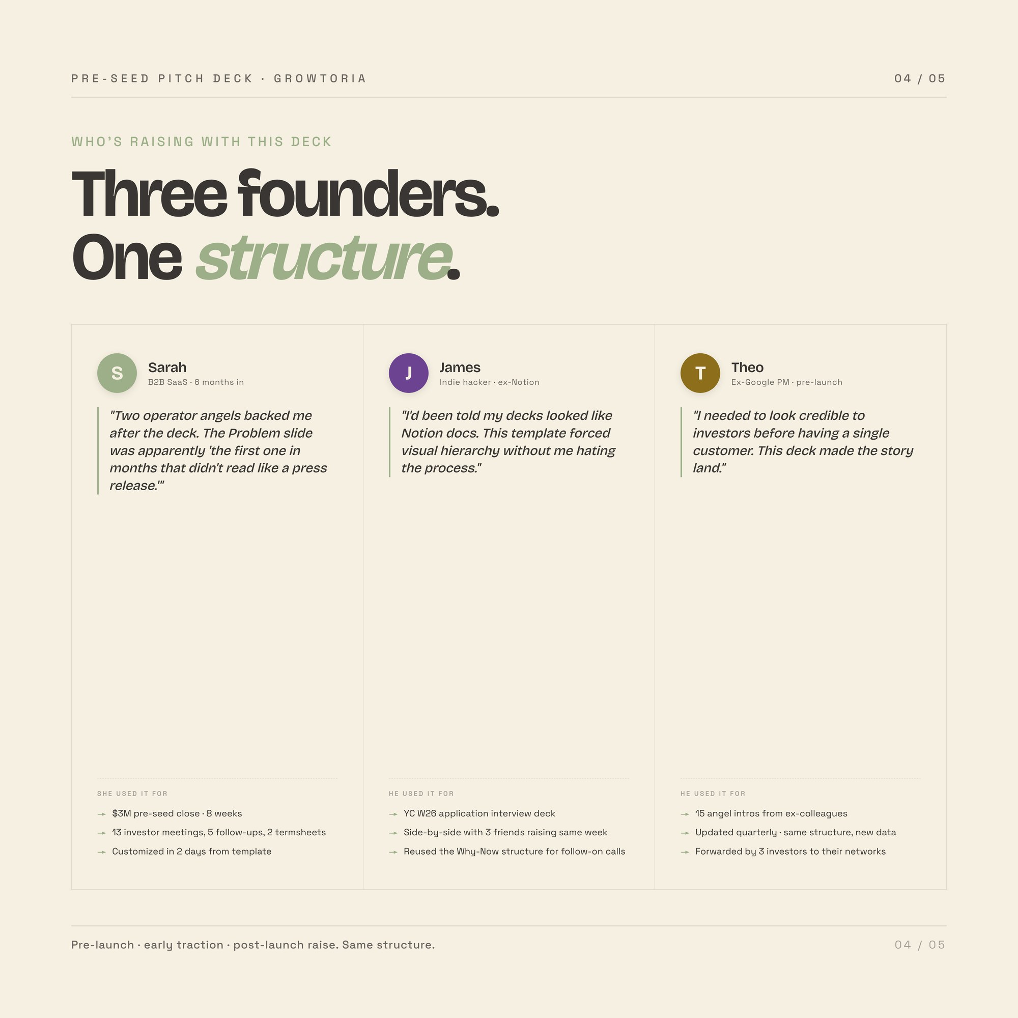 pre-seed pitch deck — detail 4