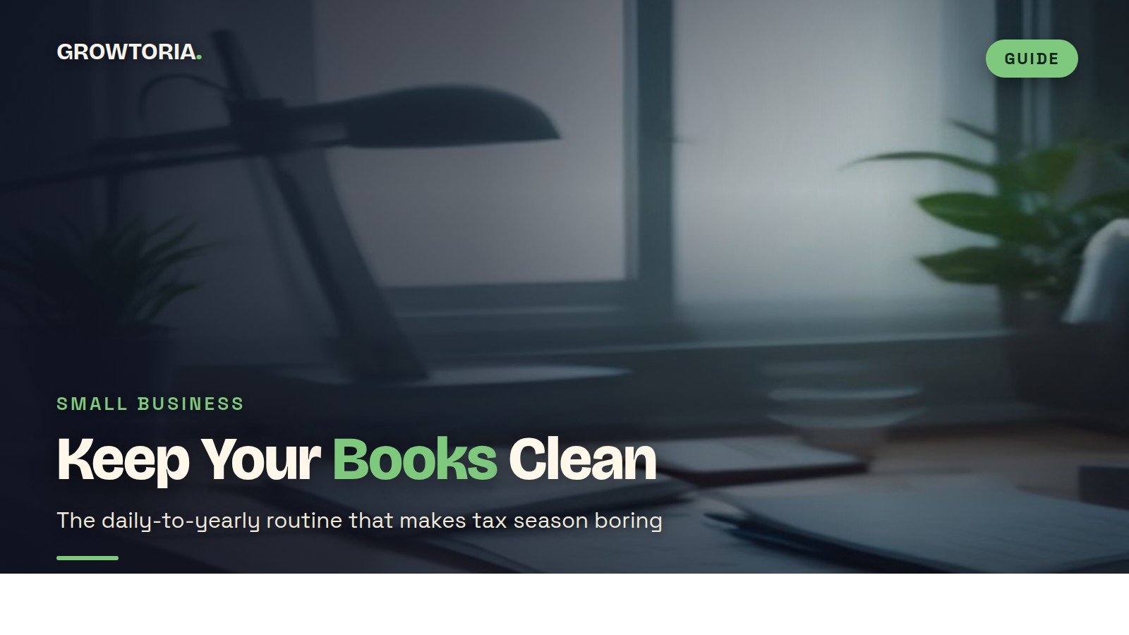 small business bookkeeping checklist - featured image