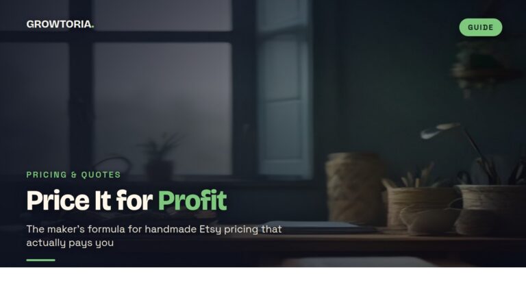 how to price handmade products for etsy - featured image