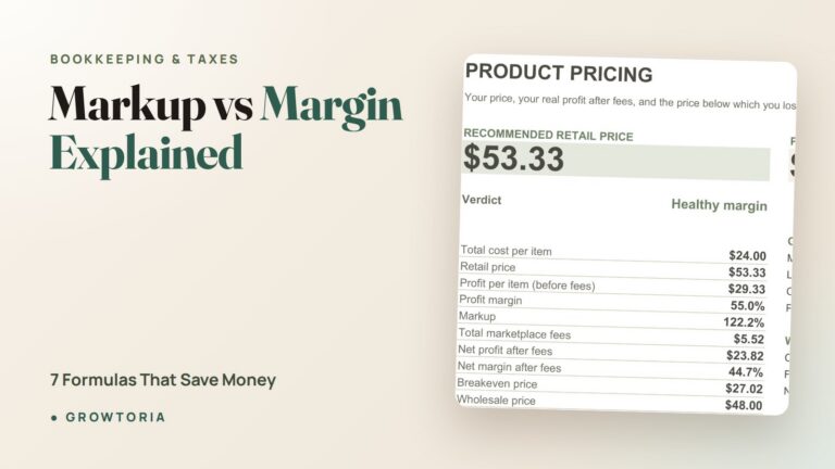 Markup vs Margin Explained: 7 Formulas That Save Money