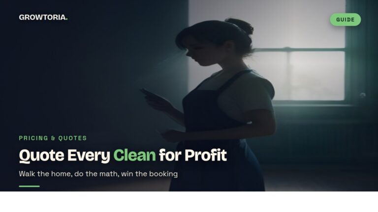 how to quote a house cleaning job - featured image