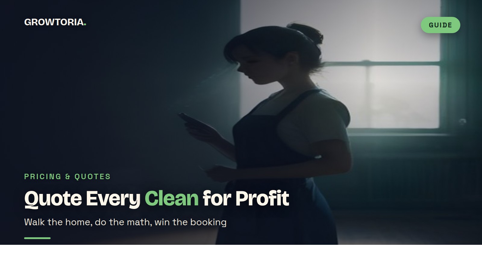 how to quote a house cleaning job - featured image