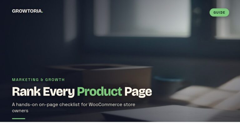 woocommerce on page seo checklist - featured image