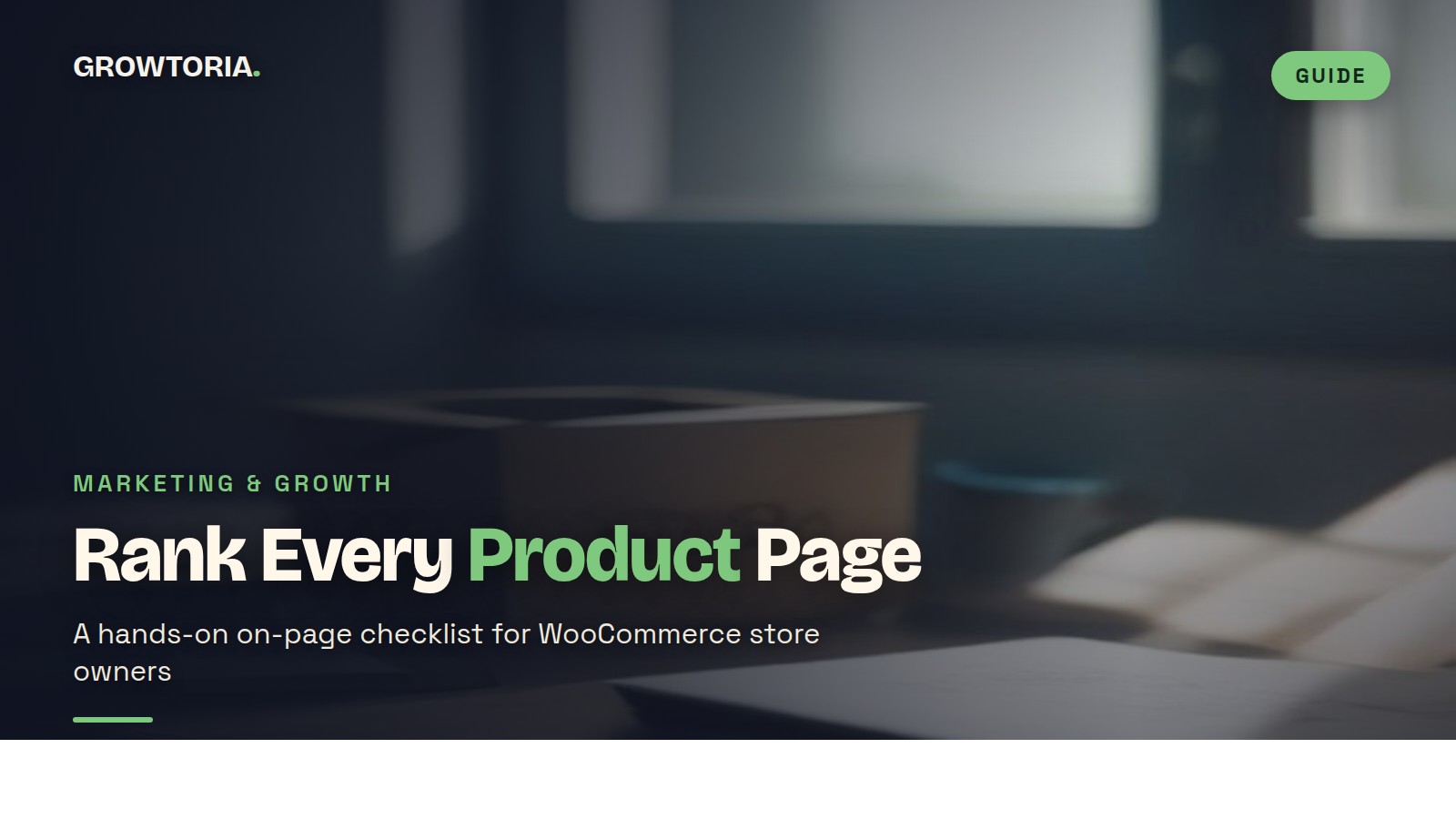 woocommerce on page seo checklist - featured image