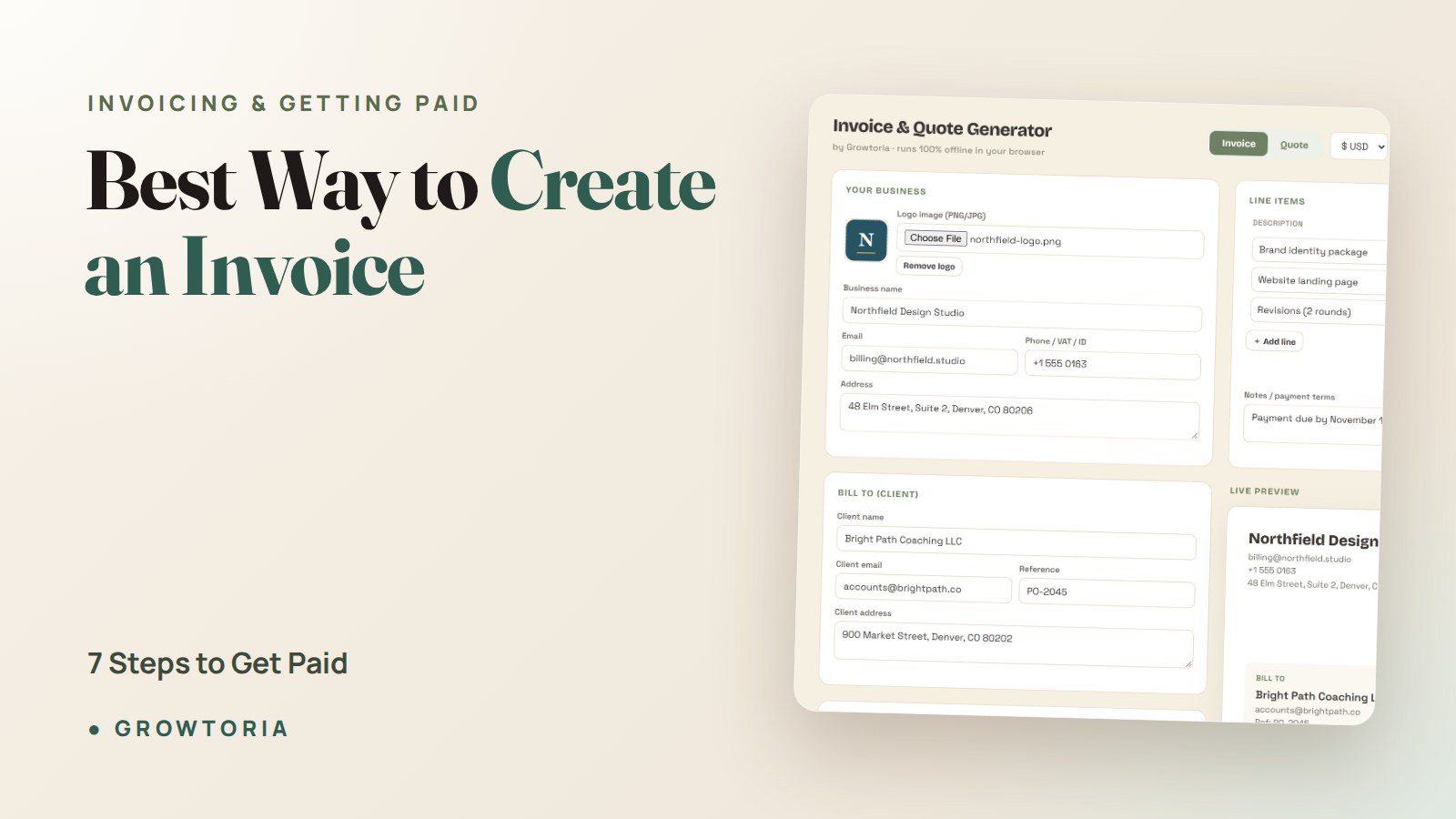 Best Way to Create an Invoice: 7 Steps to Get Paid