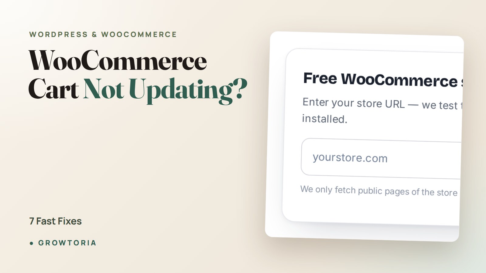 WooCommerce Cart Not Updating? 7 Fast Fixes