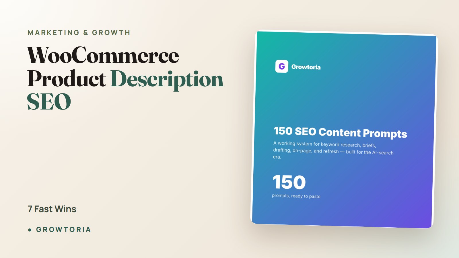 WooCommerce Product Description SEO: 7 Fast Wins