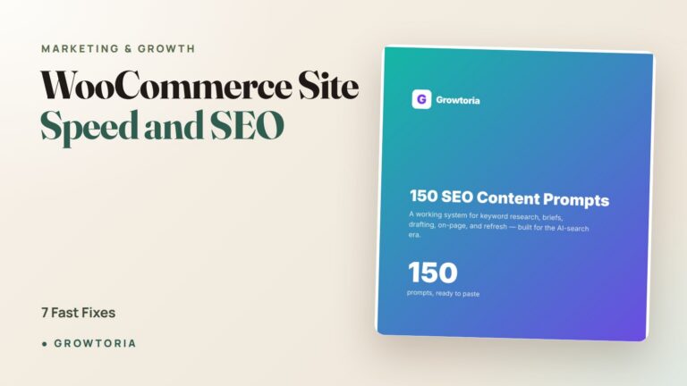 WooCommerce Site Speed and SEO: 7 Fast Fixes