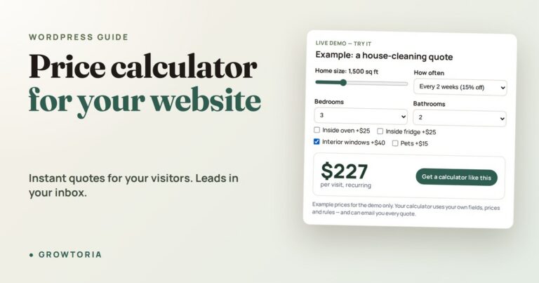 Price Calculator for Website: A WordPress Owner’s Guide