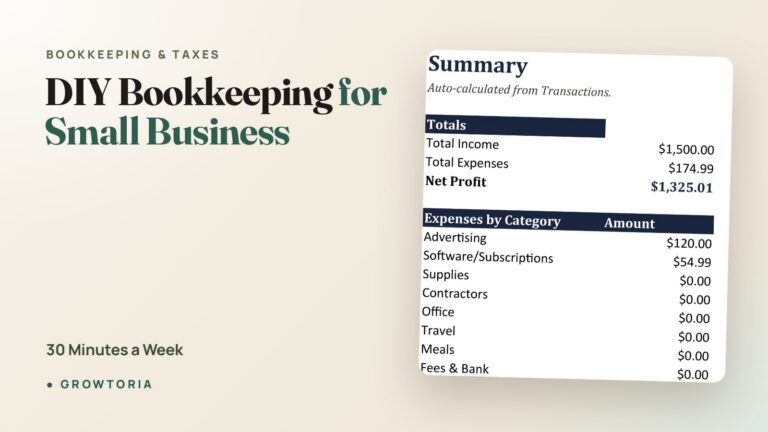 diy bookkeeping for small business - featured image