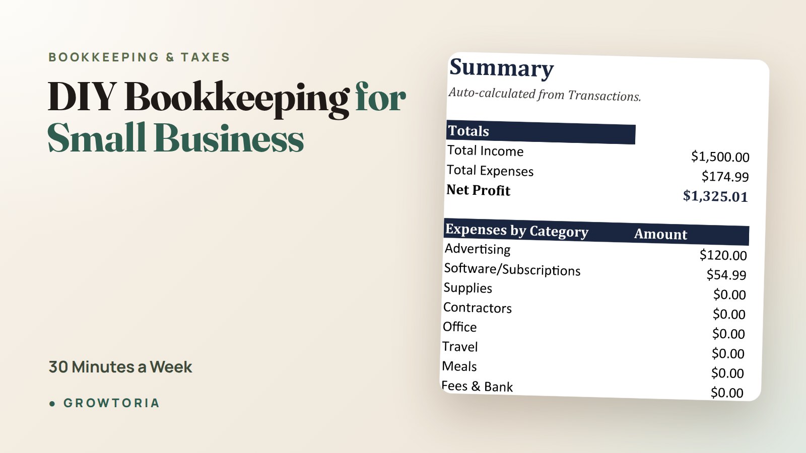diy bookkeeping for small business - featured image