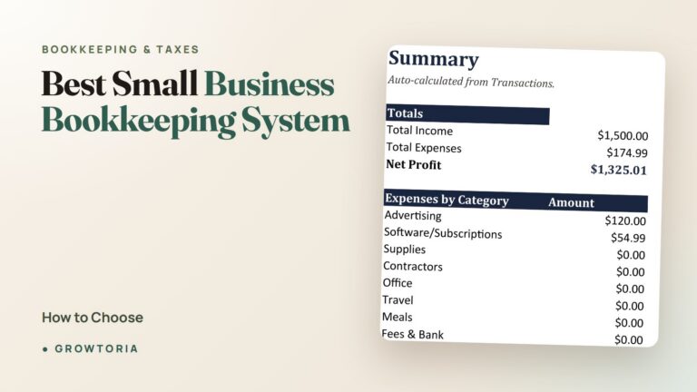 best small business bookkeeping system - featured image