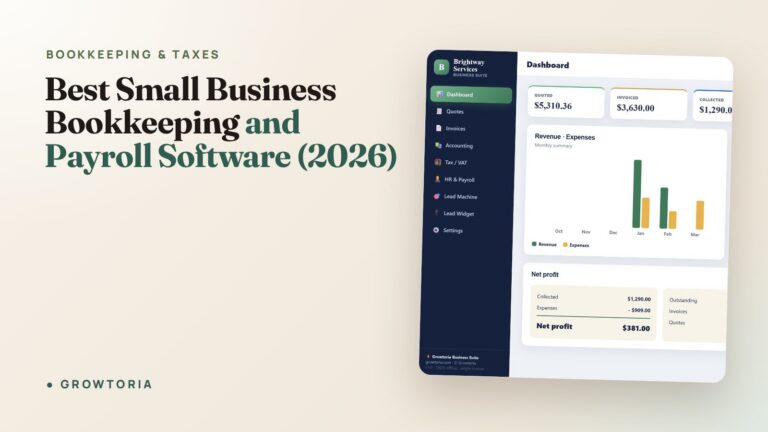 best small business bookkeeping and payroll software - featured image
