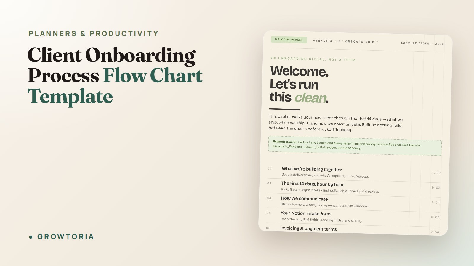 Client Onboarding Process Flow Chart Template